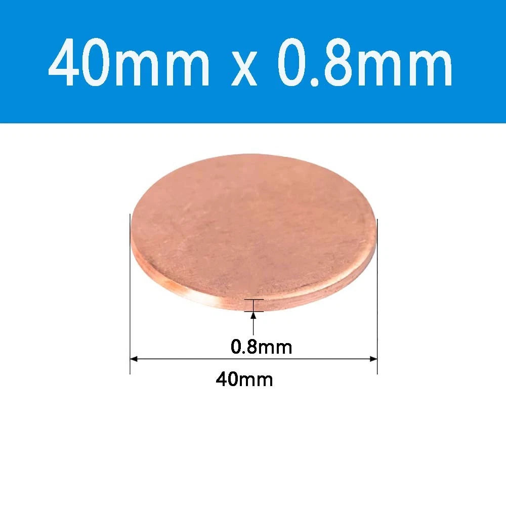 T2 Solid Pure Round Copper Sheet Flat Round Copper Disc Blank Round Metal Sheet