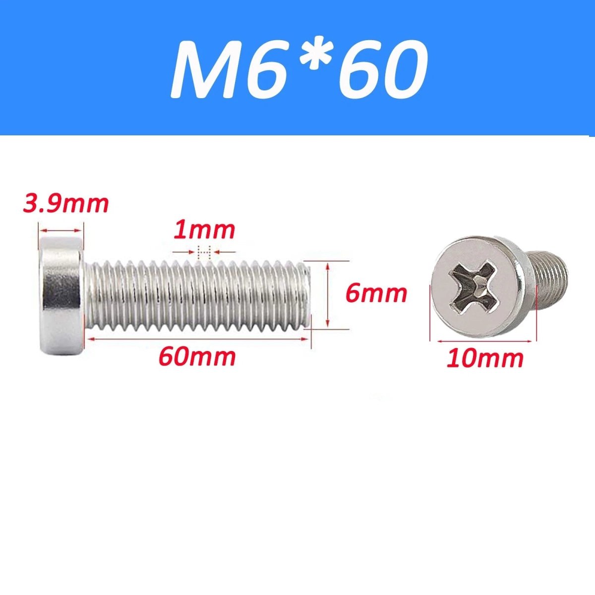 A2 Stainless Steel Cheese Head Phillips Machine Screws | M2–M8 Metric Bolts - HomeDIYer