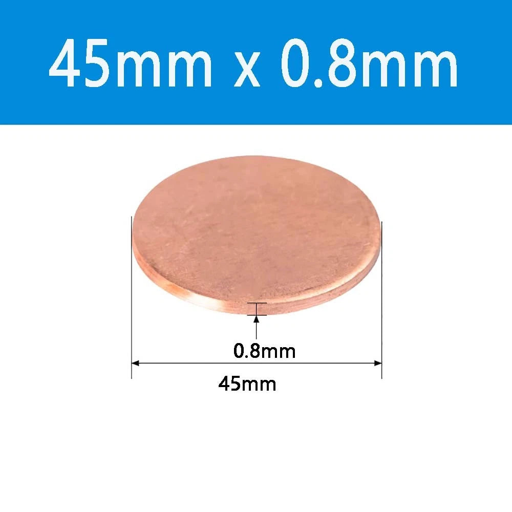 T2 Solid Pure Round Copper Sheet Flat Round Copper Disc Blank Round Metal Sheet