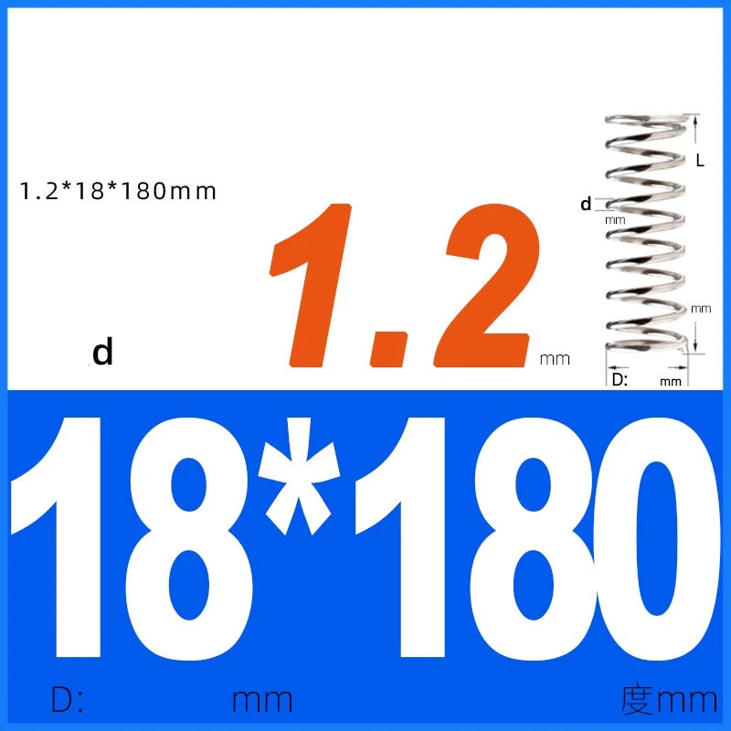 Compression Spring 1.2mm Wire Dia 14mm - 20mm OD Small Pressure Springs
