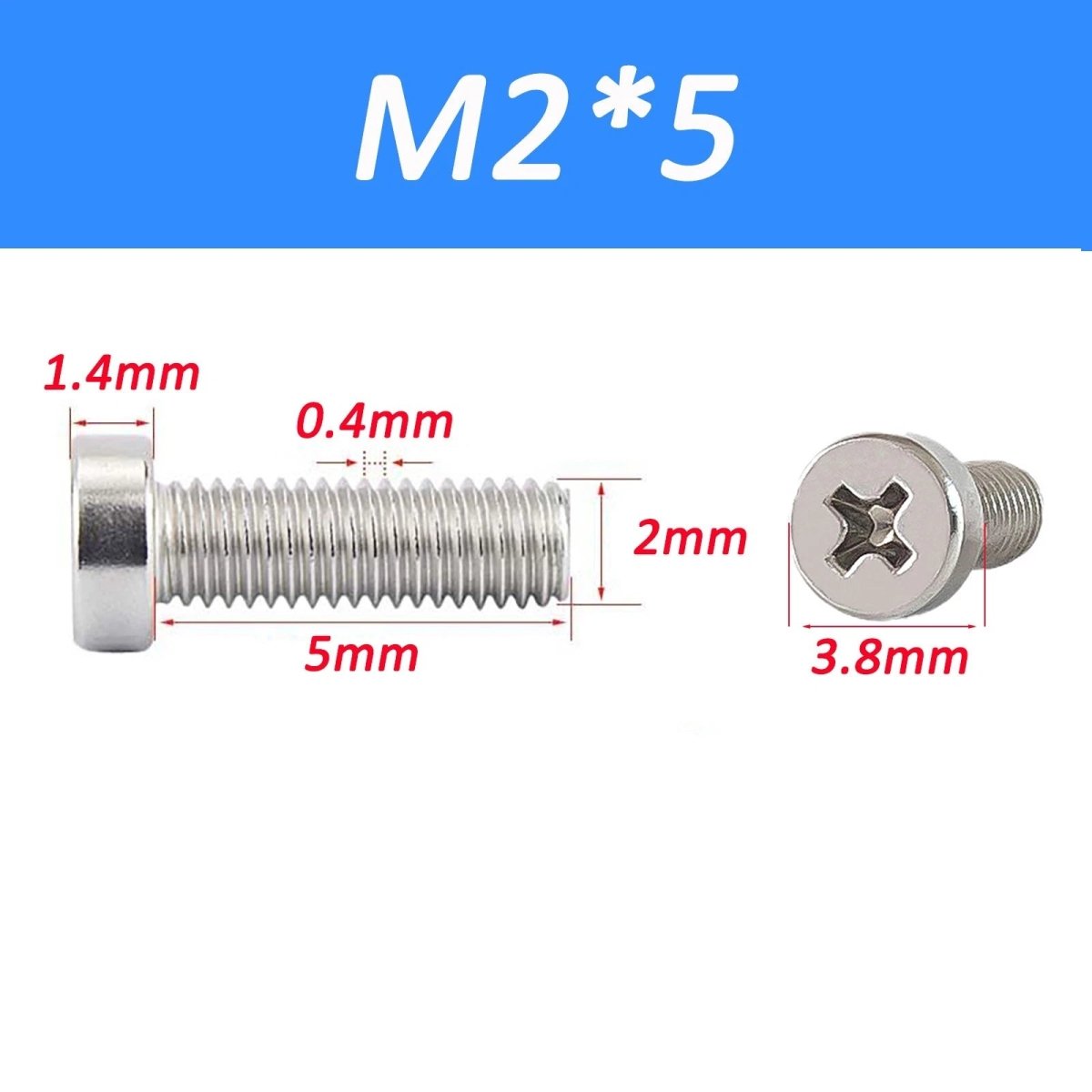 A2 Stainless Steel Cheese Head Phillips Machine Screws | M2–M8 Metric Bolts - HomeDIYer