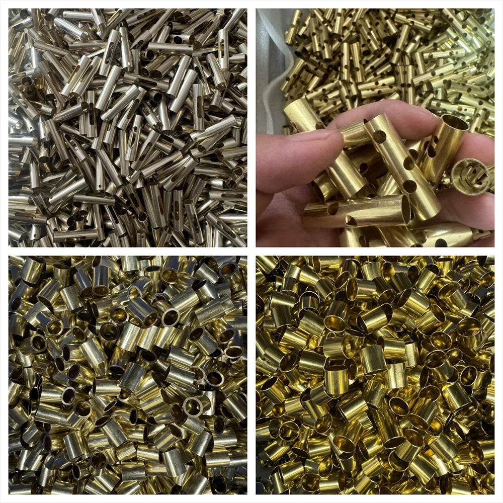 Brass Round Tube — Thin Wall Hollow Tubing OD 0.8–80mm × 500mm Length