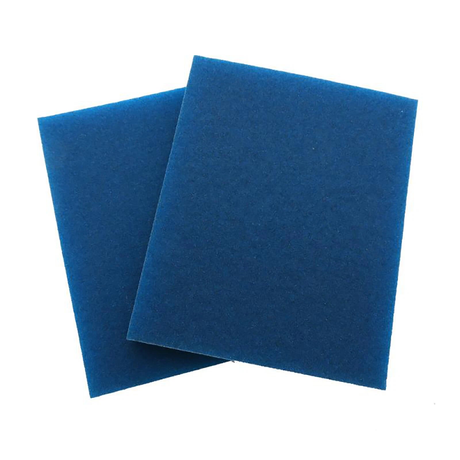 Blue Double‑Sided Foam Sanding Blocks — P100 to P240 Grit Wet & Dry Sponge Pads for Wood Metal Auto