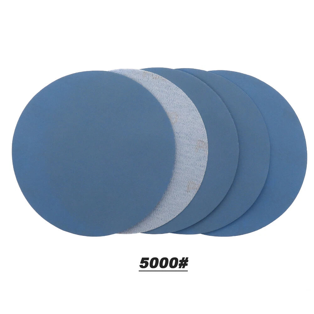 5" - 6" - 7" - 8" Inch Sanding Disc Wet & Dry Sandpaper Hook & Loop For Polish