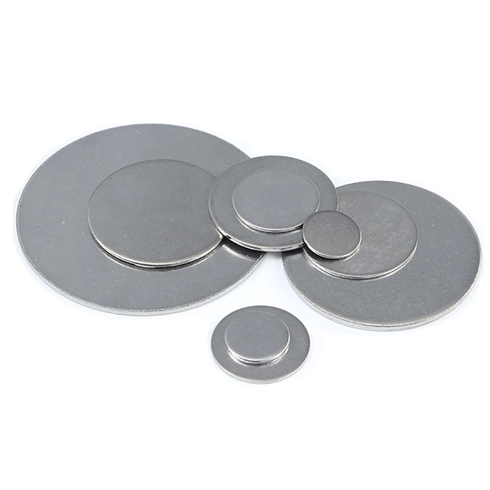 A2 Stainless Steel Blank Disc 0.5-10mm Thick 304 Laser Cut Round Sheet Plate