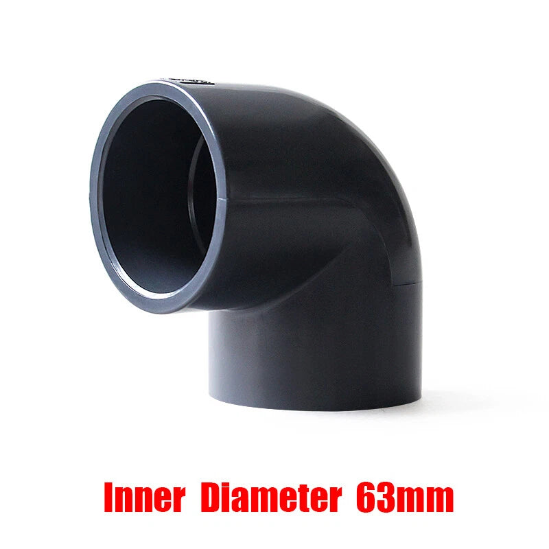PVC Elbow Pressure Pipe Fittings 20mm-110mm Aquarium Fish Tank Pond Solvent Weld