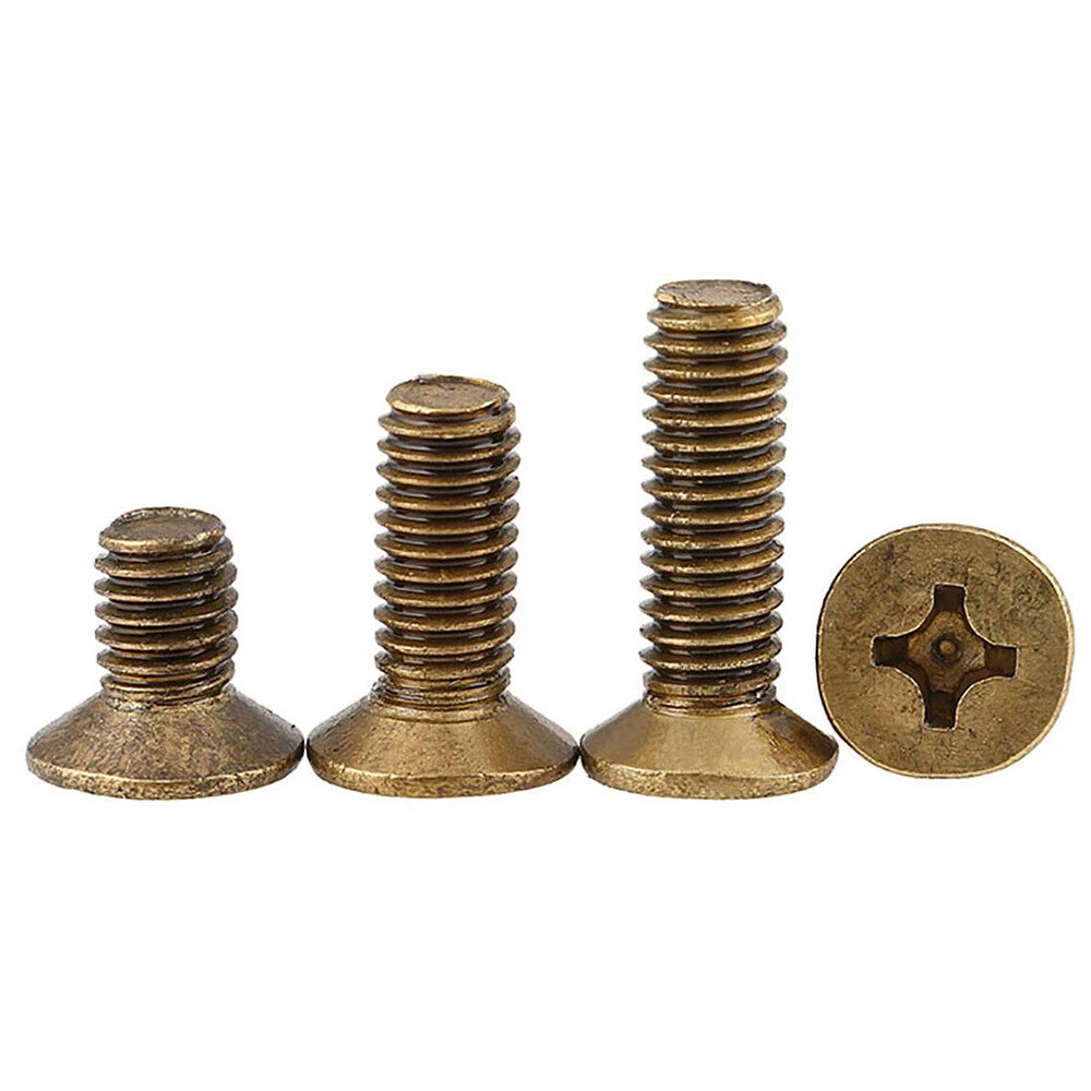 M3 Brass Phillips Countersunk Screws – Fully Threaded Flat Head, 5–25mm Lengths (Bulk Pack)