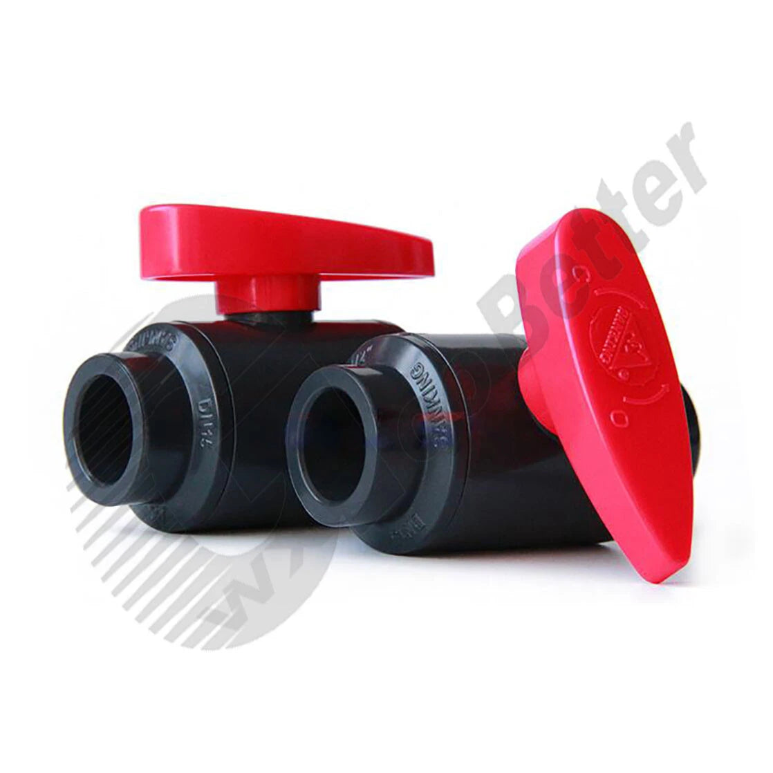 UPVC Ball Valves White Grey Φ20mm~Φ90mm UPVC Plumbing Fittings On Off Valves