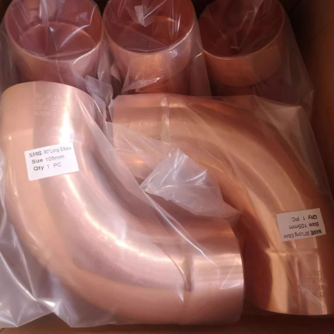 90° End Feed Elbow Copper Pipe Fitting | 6.35mm–159mm | Plumbing Bend