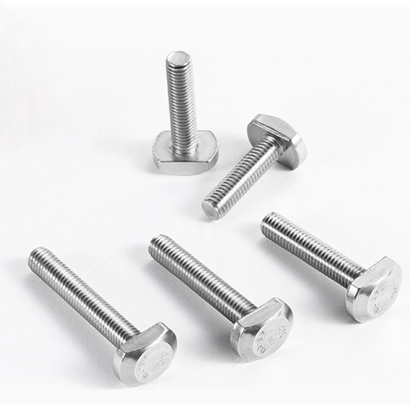 A2 Stainless Steel T - Slot Bolts | M5 M6 M8 M10 M12 | 12mm–70mm | T - Track Bolts - HomeDIYer