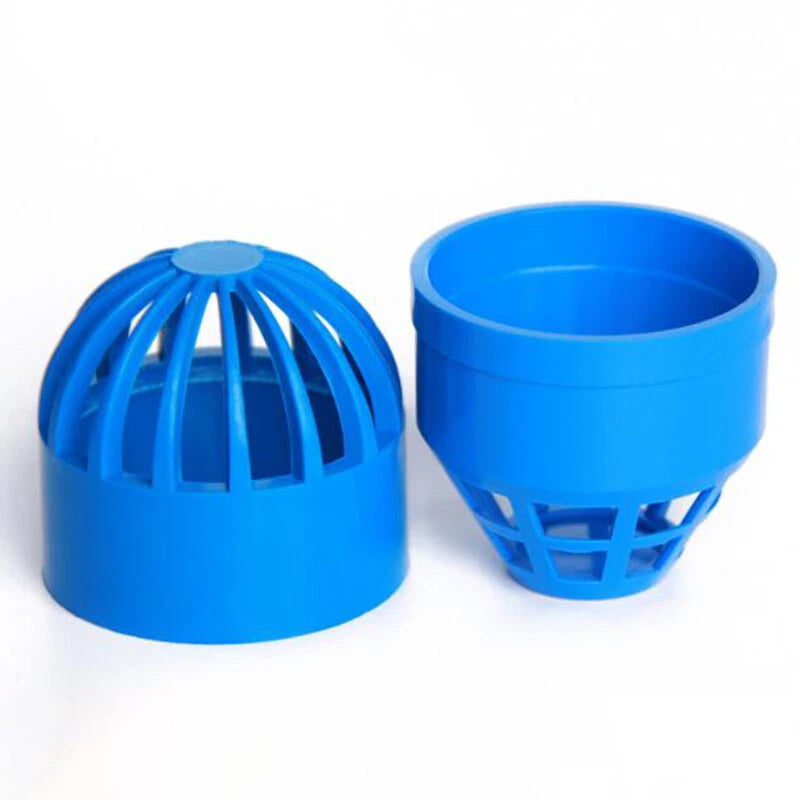 PVC Pipe Fittings Tank Drainage Pipe End Caps Water Drainage Filter For Aquarium