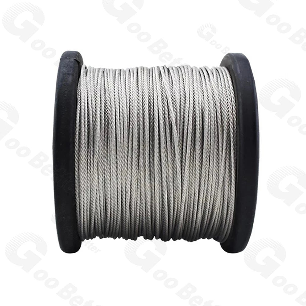 304 Stainless Steel Wire Rope Metal Cable Rigging 0.3mm 0.4mm 1mm 1.2mm - 20mm