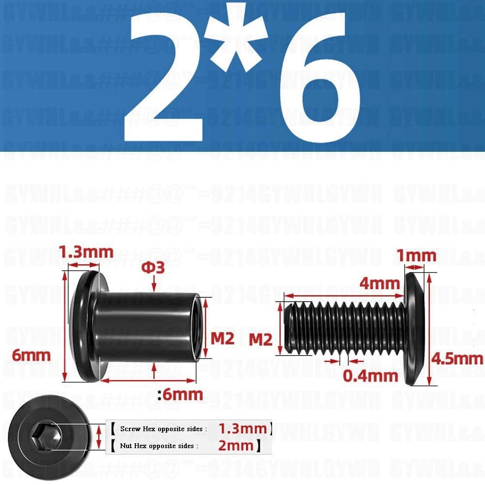 Metric Furniture Connector Bolts with End Cap Nuts — Stainless Steel M2 to M10
