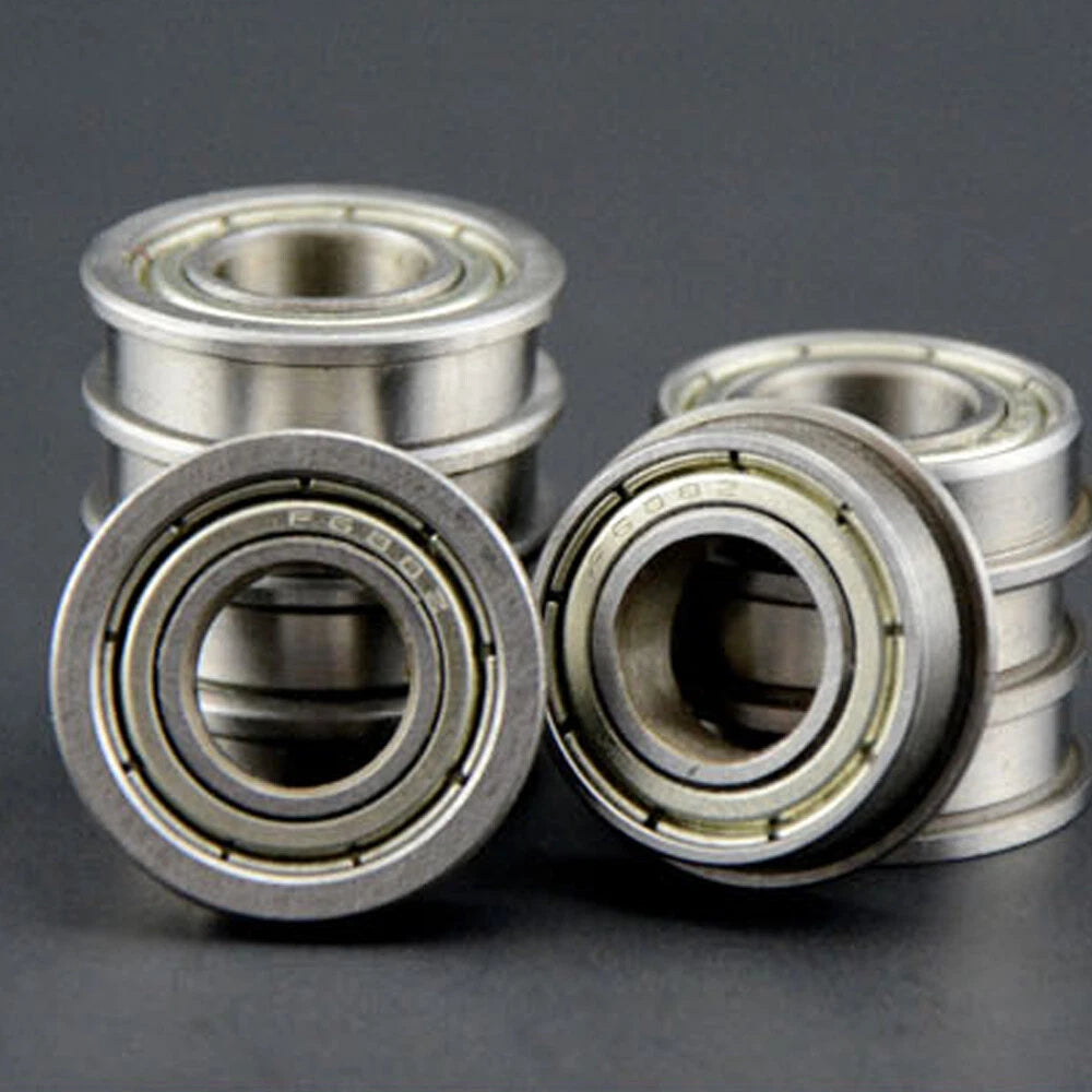 Flanged Deep Groove Ball Bearings ZZ Double Metal Shielded 2mm-12mm Bore Various