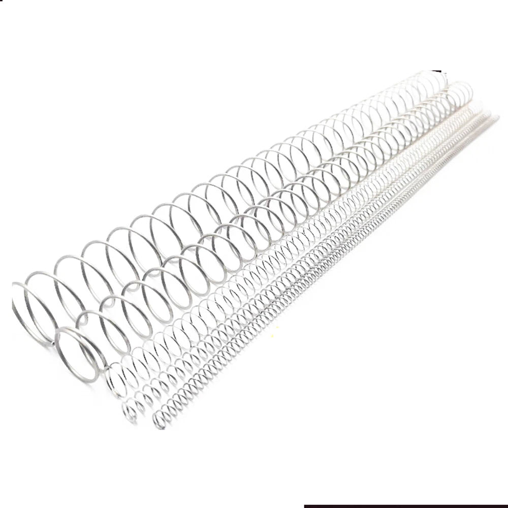 1mm Coarse 304 Stainless Steel Long Compression Spring Length 305mm Fasteners