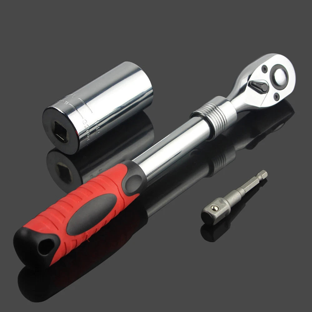 3/8 "1/2" Universal Socket Wrench Set Reversible Ratchet & Power Tool Adapter