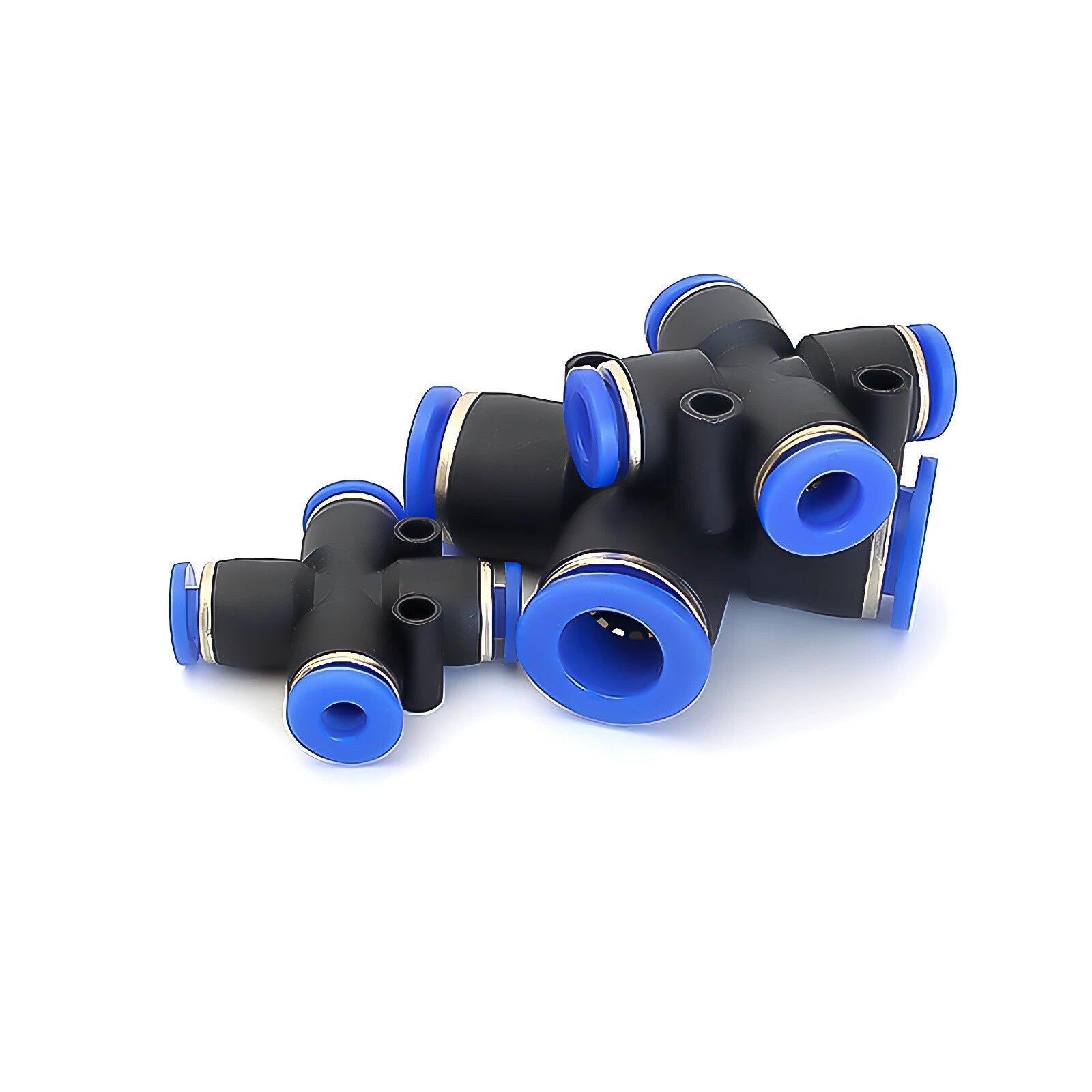 Nylon Pneumatic 4-Way Junction Push-Fit Connector | PZA Air Line Fitting