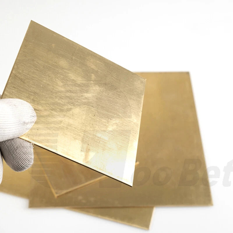 1.5mm Thickness Solid Flat Brass Plate Sheet Panel Cutting Size 350mm x 350mm