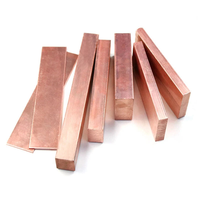 T2 Copper Flat Bar Pure Cu Electrical Copper Bus Bar Strip Metal Sheet 500mm