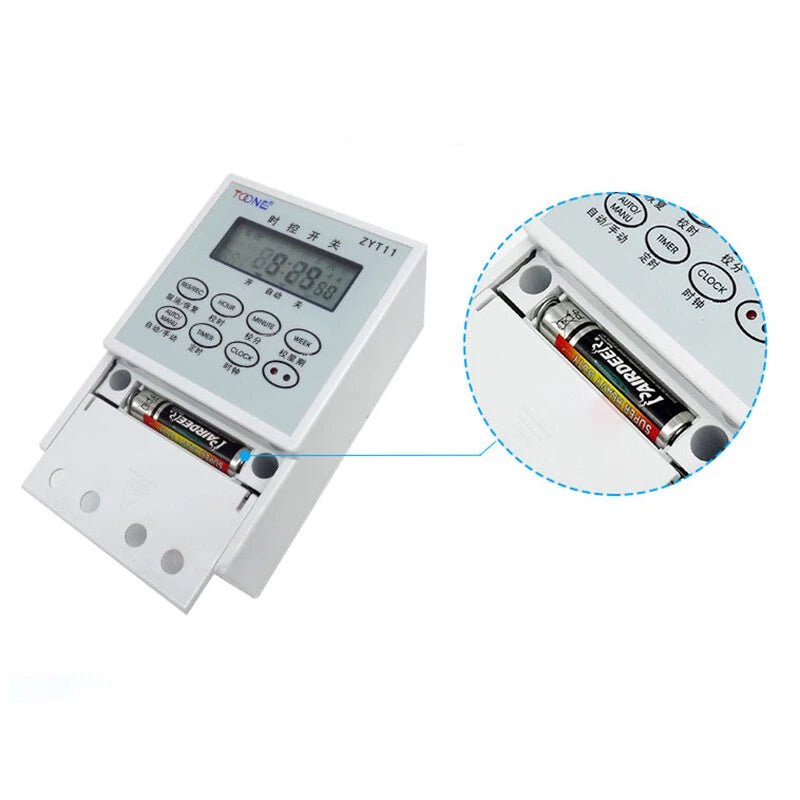 Time Switch AC 220V Timer + Contactors 2.2KW - 25KW for Street lights Billboards - HomeDIYer
