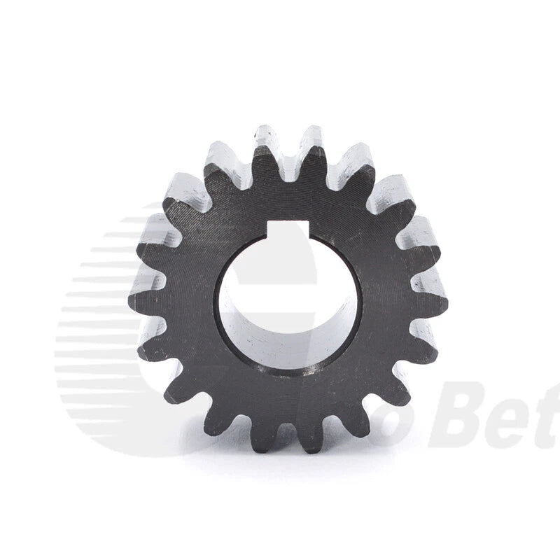 Spur Gear C45 Steel Black Oxided Module 2 Pinion 12-30 Tooth Keyway 10-32mm Flat