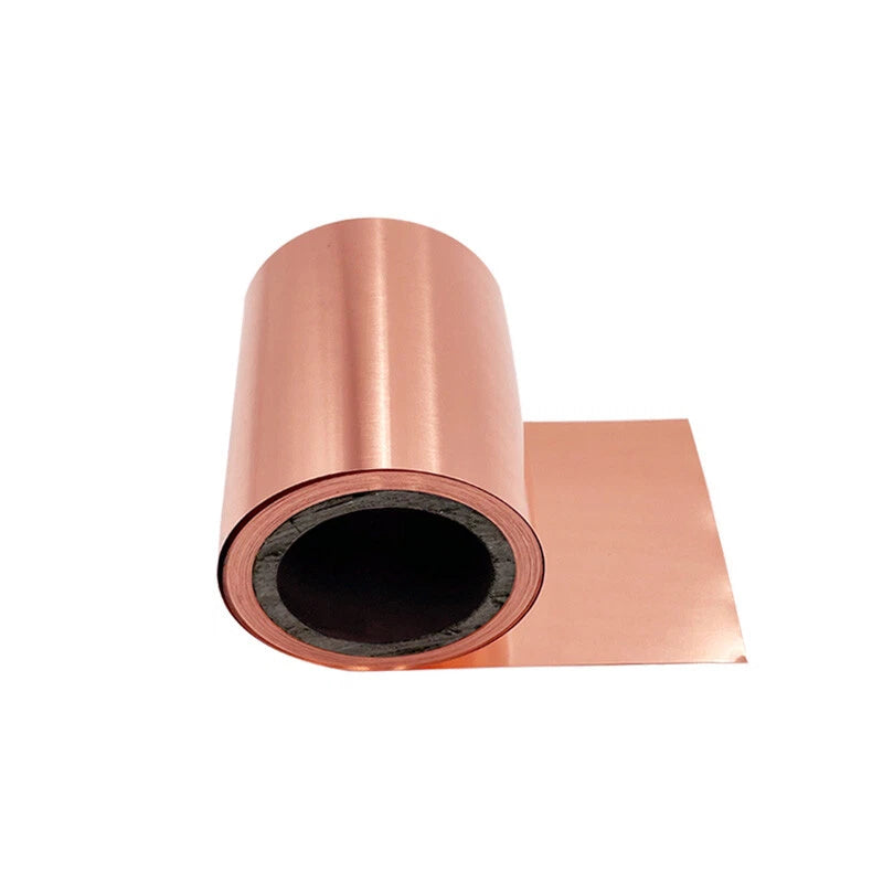 99.9% Pure Copper Metal Sheet Roll Foil Plate Thick 0.0.5mm-1mm Width 15mm-300mm