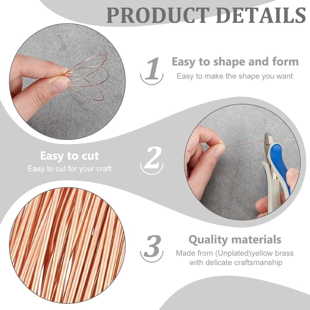 Pure Copper Wire Bare Uncoated Assorted Sizes Ø0.2mm-6mm Round Solid Copper Wire