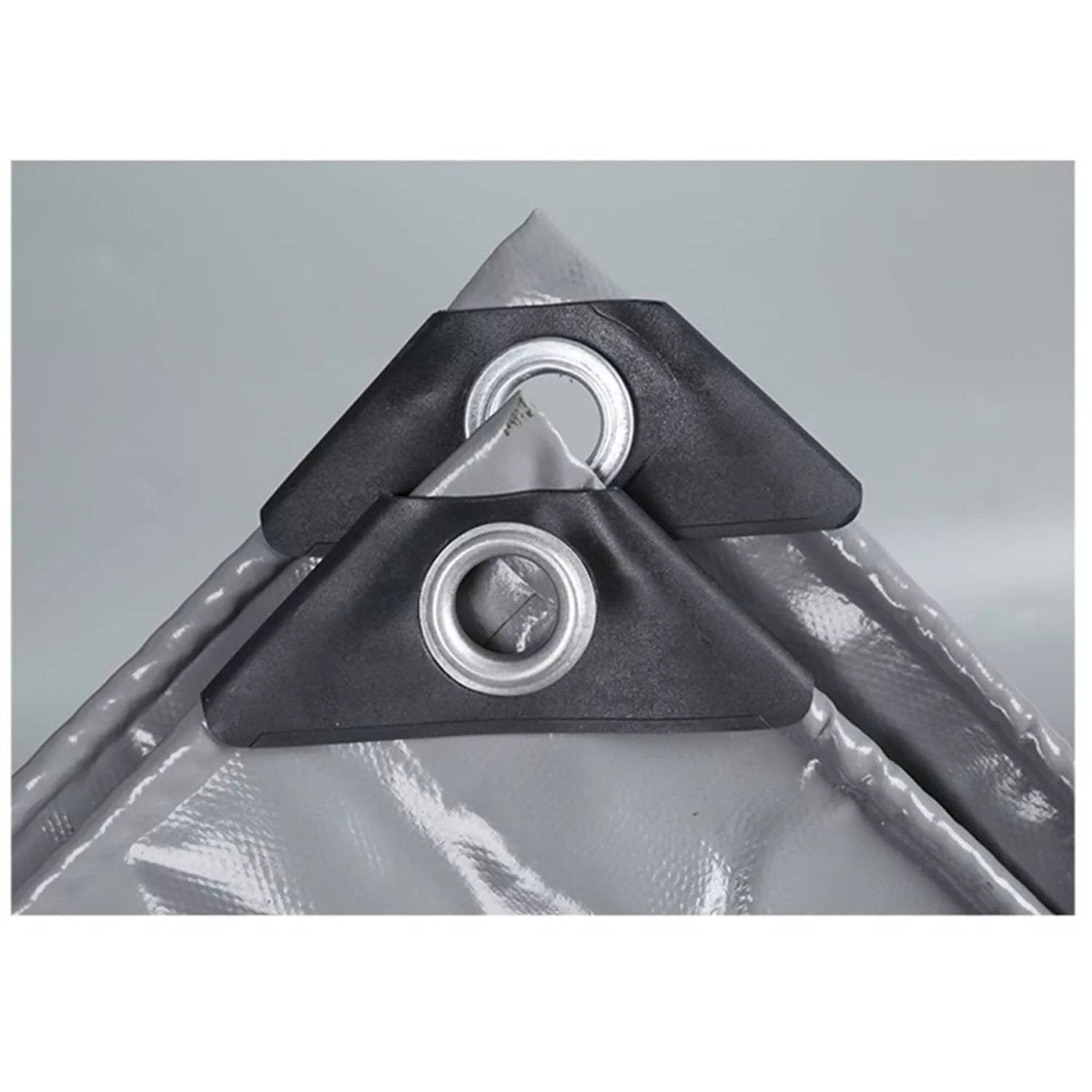 5x7ft to 10x12ft Gray Heavy Duty Poly Tarp Waterproof Awning Poly PVC Boat Canopy Cover Tarpaulin Tent - HomeDIYer