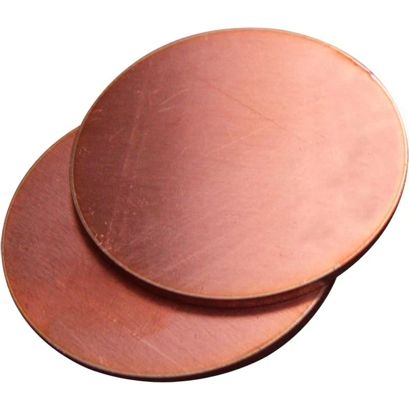 Thick 1.6-6mm Solid 99% Pure Copper Blanks Discs Ø 10-300mm Round Plate Metal