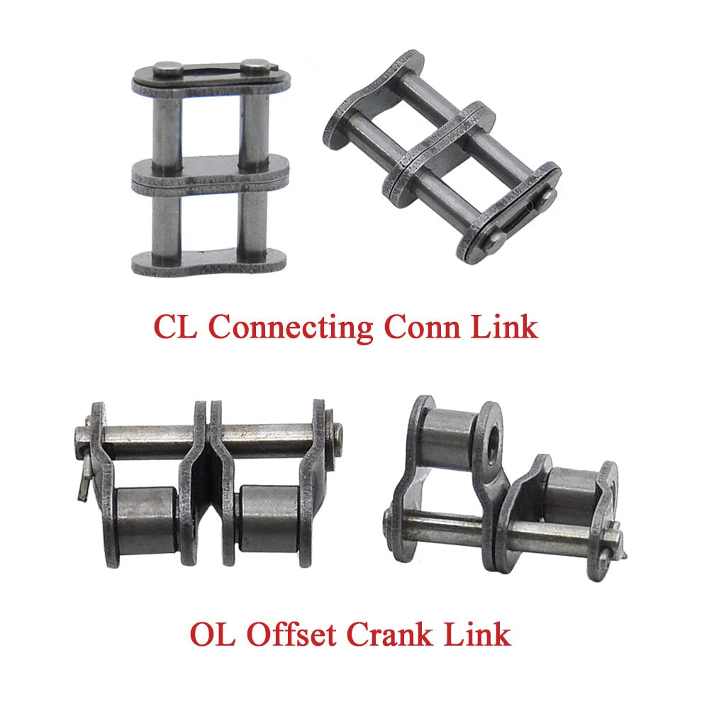 Roller Chain American/British Standard 1.5 Or 5 Metres + CL OL Connecting Links
