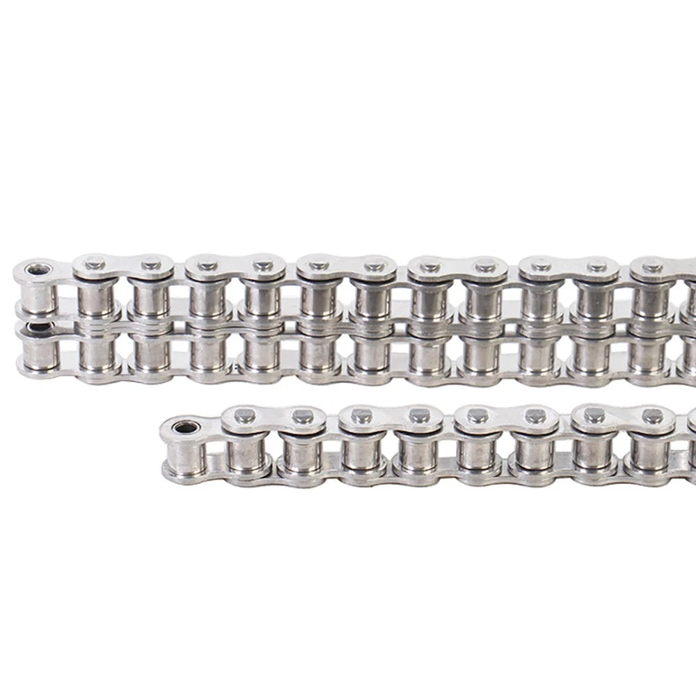 Roller Chain Simplex Duplex Chain 304 Stainless Steel 06C 08A 10A 12B 16 20B 24A