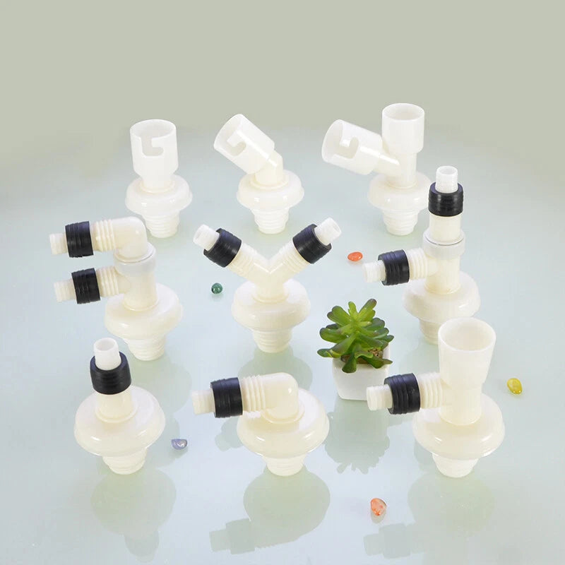 ABS Anti-Overflow Drain Pipe Fittings — Drainpipe Joints for Washing Machine, Kitchen & Basin