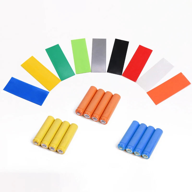 PVC Heat Shrink Tubing for RC Battery & 18650 Cells — 7mm to 120mm, Multicolor