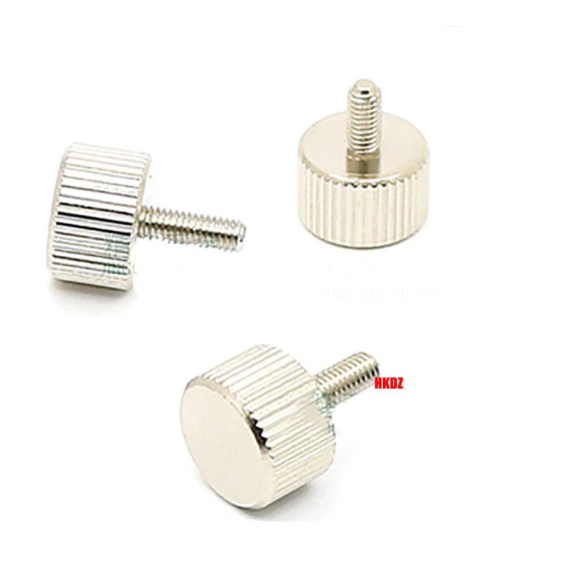 M3 Knurled Thumb Screws – Flat Head Carbon Steel Hand Grip Bolts 6/8/10/12mm - HomeDIYer