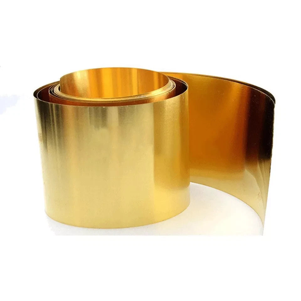 0.1-1mm x 200mm x 500mm,H62 Brass Metal Sheet Strip Yellow Copper Foil Plate