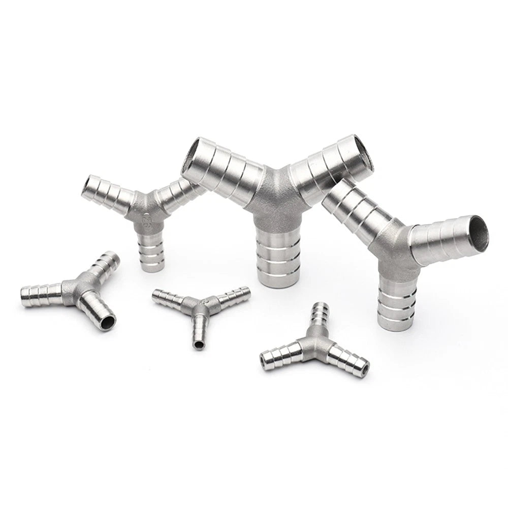 304 Stainless Steel Hose Barb Fittings — Taper Thread x Hose Tail Connectors
