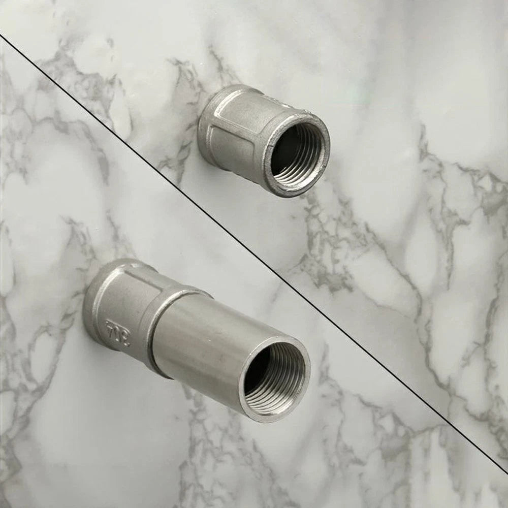 1/2" Stainless Steel Female x Male NPT Extension Pipe Nipple | Barrel Nipple