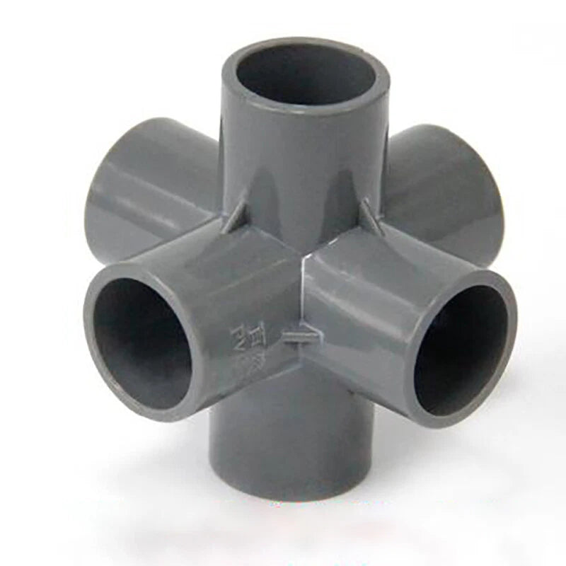 PVC Pipe Fittings Various Type Straight, Tee, Elbow Water Supply White Blue Grey