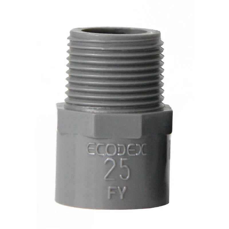 1 2" to 2" PVC Nipples Threaded Pipe Fittings Connector BSP Male Adapter Grey