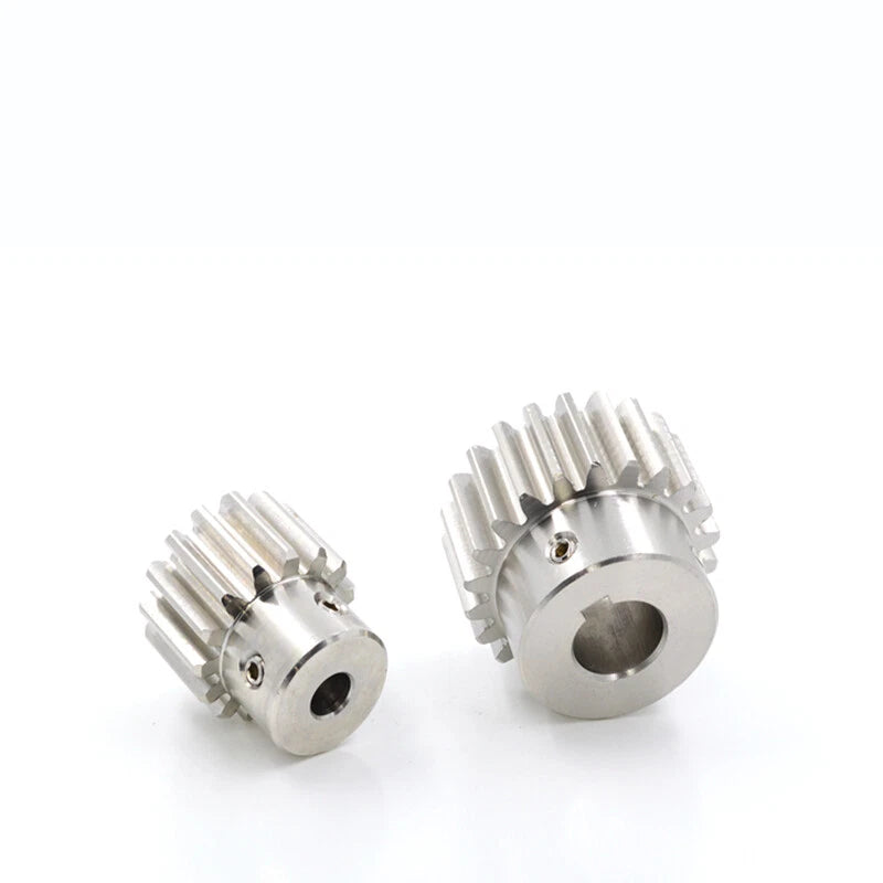Module 1.5 Spur Gear A2 Steel 12-32 Tooth with Hub Pinion Motor Gear Bore 6-20mm