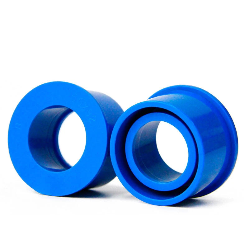 20mm to 75mm PVC Pipe Eccentric Reducing Bushing Fittings Connector Joints Blue