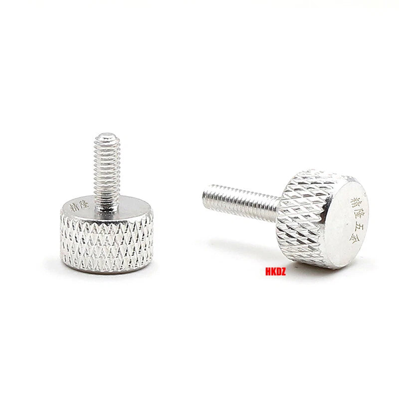 Aluminum Alloy Knurled Thumb Screws M3 M4x6~16mm DIY Hand Tighten Grip Knob Bolt