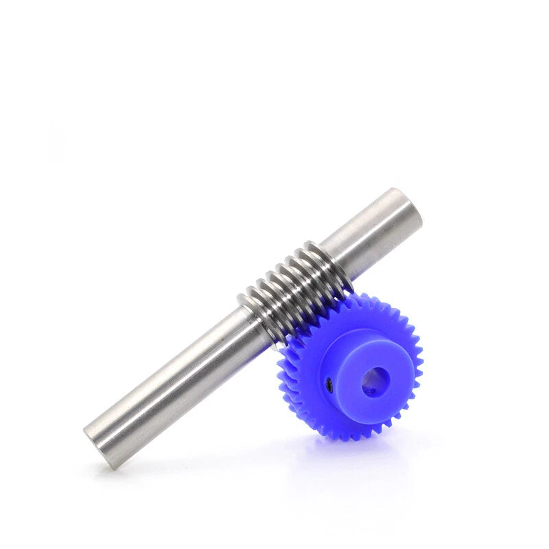 1 Module Nylon Precision Worm Gears 15 - 80 Teeth Worm Gear Wheel & Worm Shaft