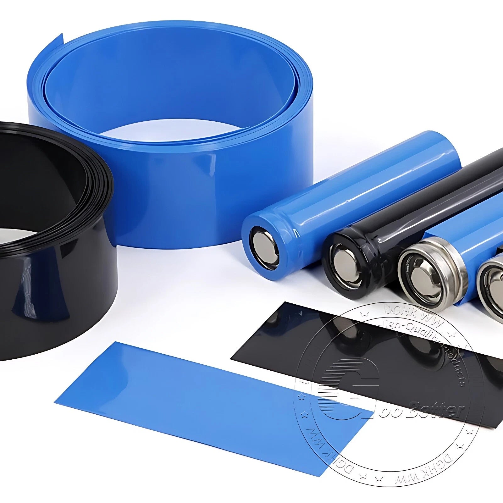 PVC Heat Shrink Tubing for Battery Packs — 7mm to 242mm, 10 Colors