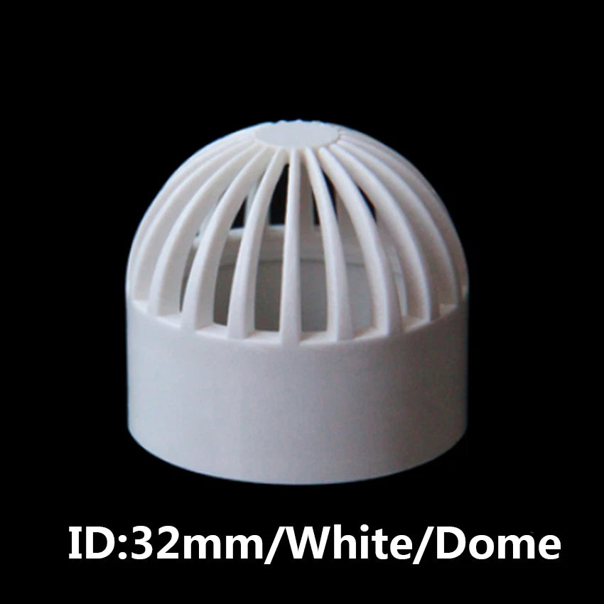 PVC Water Filter Net Cap Pipe Fittings ID 32mm-110mm for Aquarium Fish Tank DIY