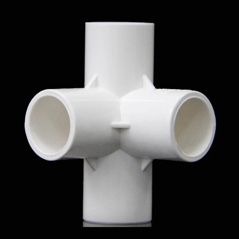 White PVC Metric Plumbing Fittings Pipe For Aquarium Fish Tank Pond Solvent Weld