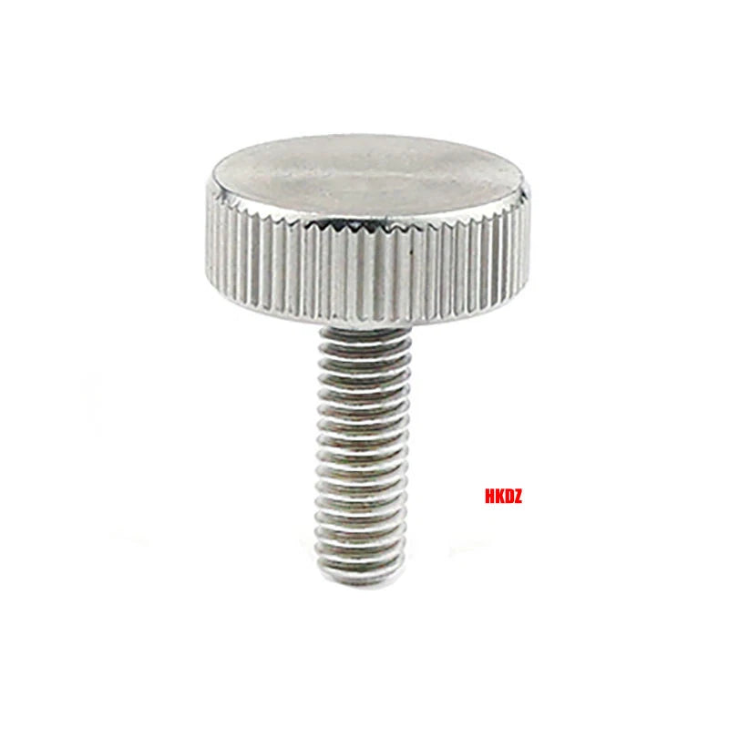 M3/M4 5mm to 20mm Flat Head Knurled Thumb Screws 303 Stainless Steel Hand Bolts