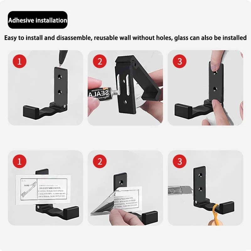 Folding Wall Hooks Aluminum Alloy Foldable Design Wall Mounted Coat Clothes Hook