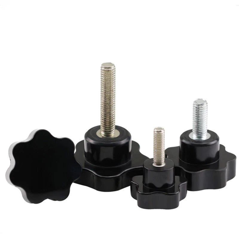 M5/6/8/10 Pentagram Star Thumb Screws Hand Grip Knob Bolts Carbon Steel/Bakelite