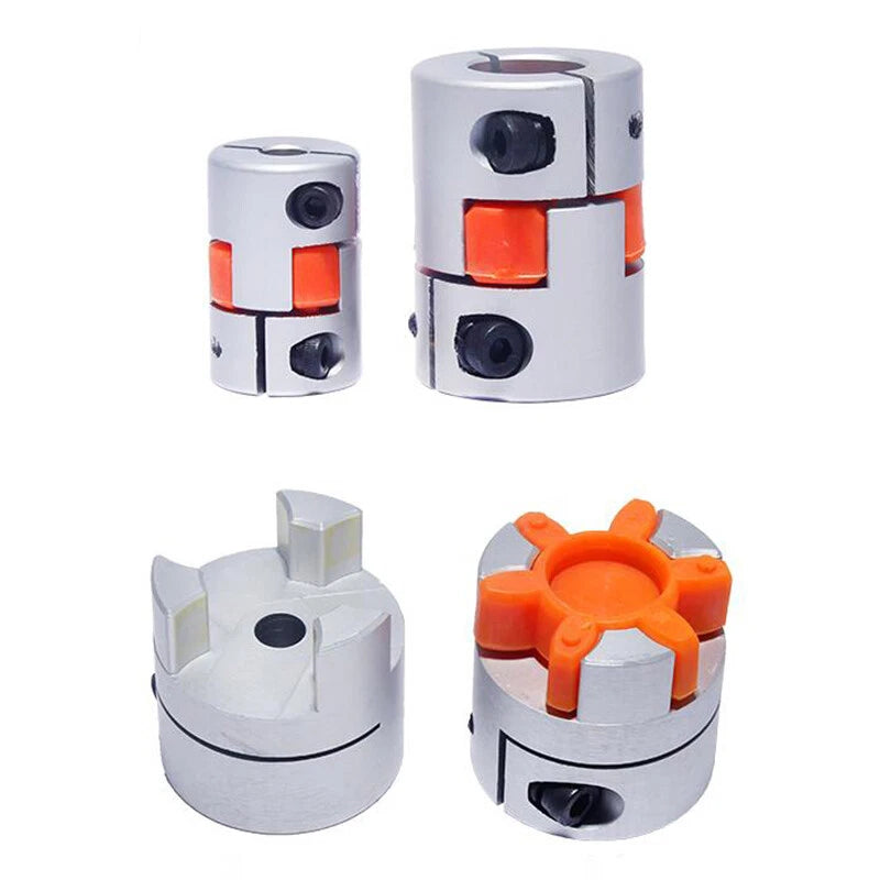 CNC Shaft Coupler Flexible Plum Spider Jaw Coupling Stepper Motor D14mm - 150mm